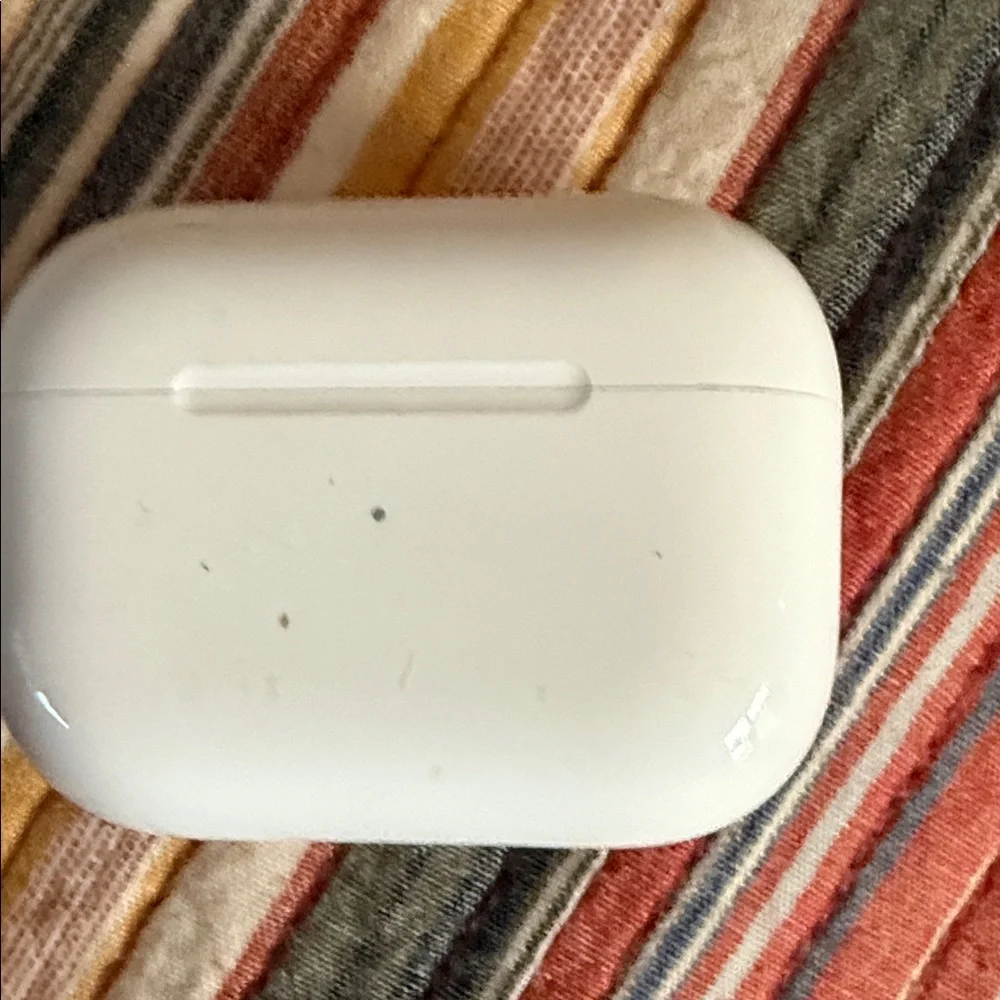 Apple White Earbuds Charging Case